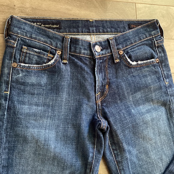Citizens of Humanity Kelly #063 low-waist Cropped Stretch jeans size 25 - Picture 3 of 14